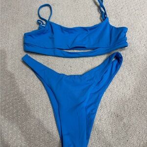 Blue Women's Swimwear Set